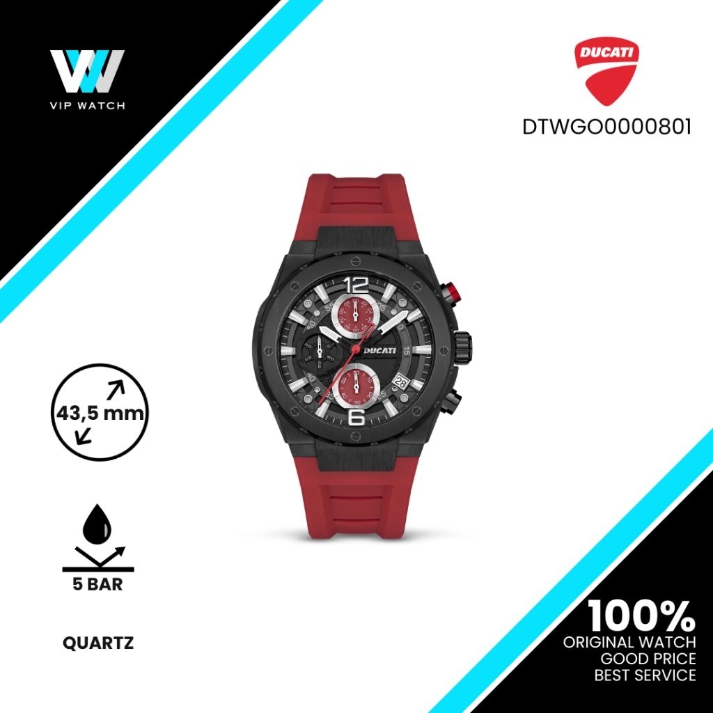 (Exclusive) Jam Tangan Ducati DT003 Original 100%