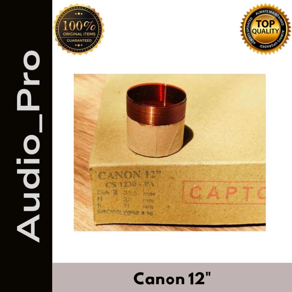 Spul Capton Voice Coil Canon Speaker 12 Inch 1230 PA Spul Capton