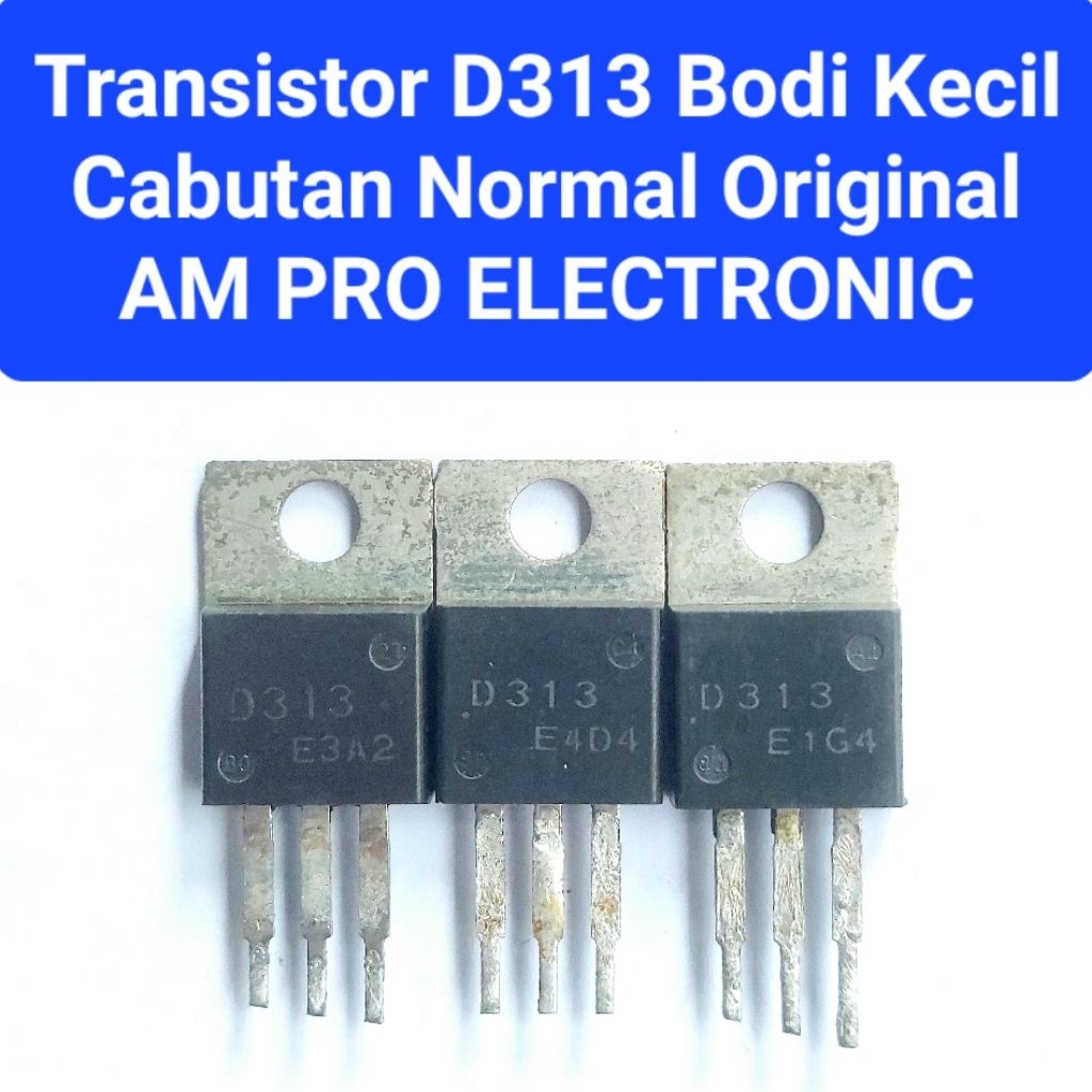 tr d313 cabutan transistor d313 original bodi kecil tr d 313