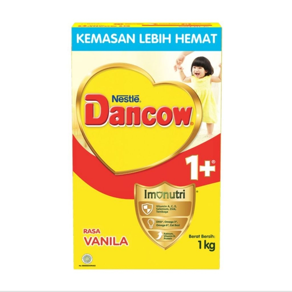 Dancow 1+ Susu Pertumbuhan Rasa Vanila 1-3 Tahun Box 1Kg