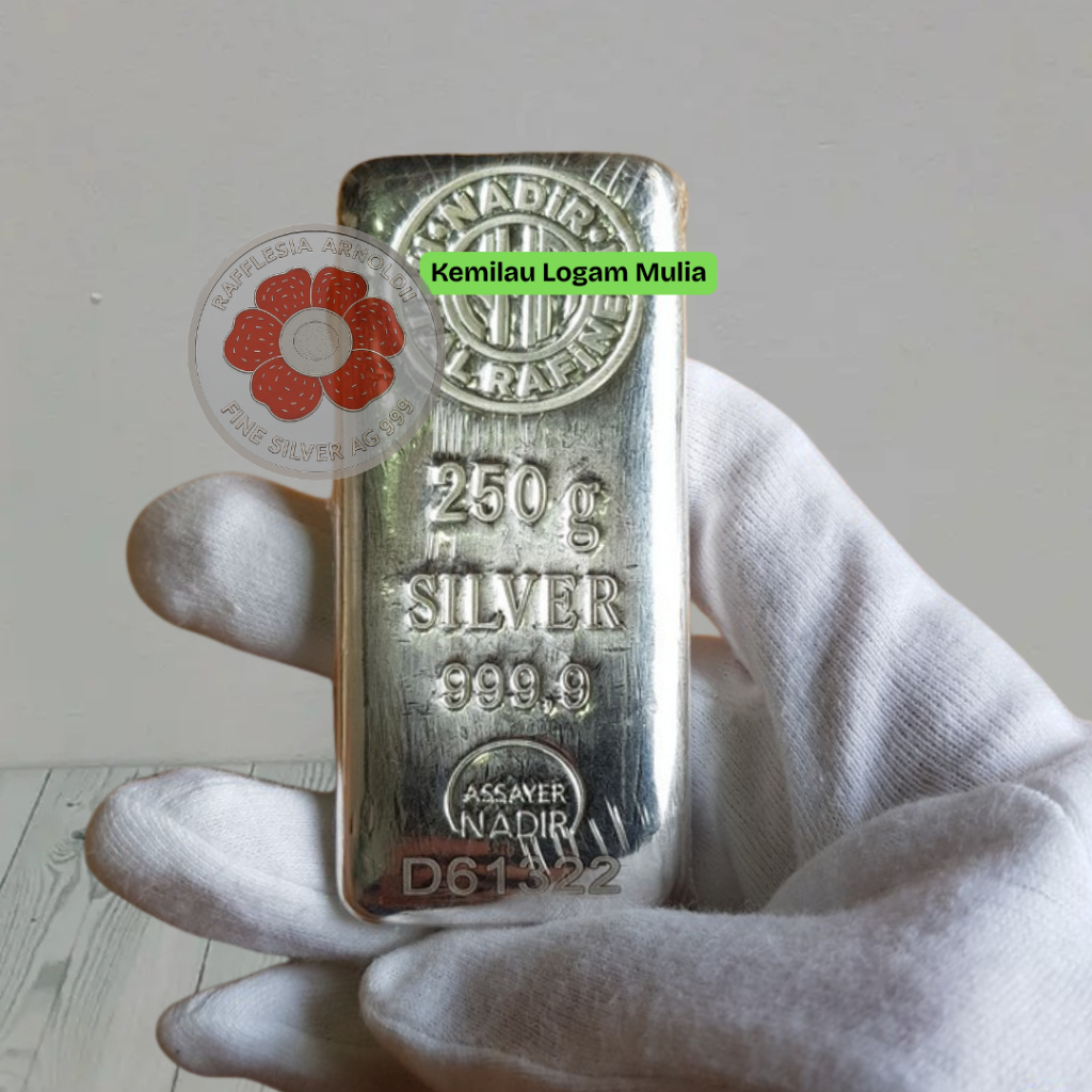 NADIR FINE SILVER 250 GRAM DAN 500 GRAM – PERAK MURNI 9999 ASLI BERSERTIFIKAT