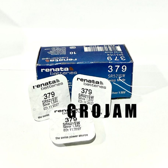 Baterai Renata SR521SW Renata 521 Renata 379 Renata SR521 Renata 521SW Original