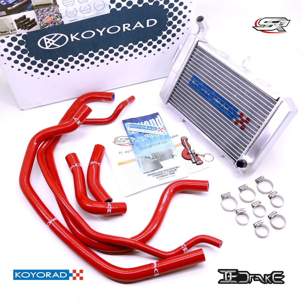 PAKETAN RADIATOR KOYORAD DAN SELANG RADIATOR DRAKE YAMAHA XMAX 250 XMAX250