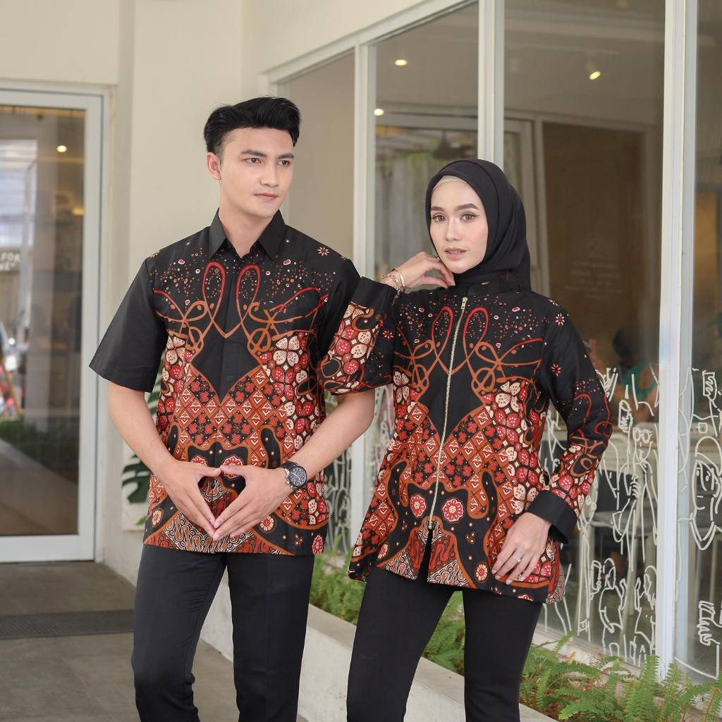 Benang Raja Batik Couple Pria Wanita Katun Parang Barong