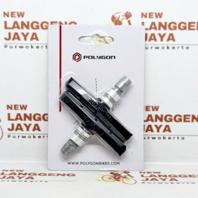 Karet Rem Sepeda Polygon Rim Brake Shoe V-brake MTB/CTB/BMX