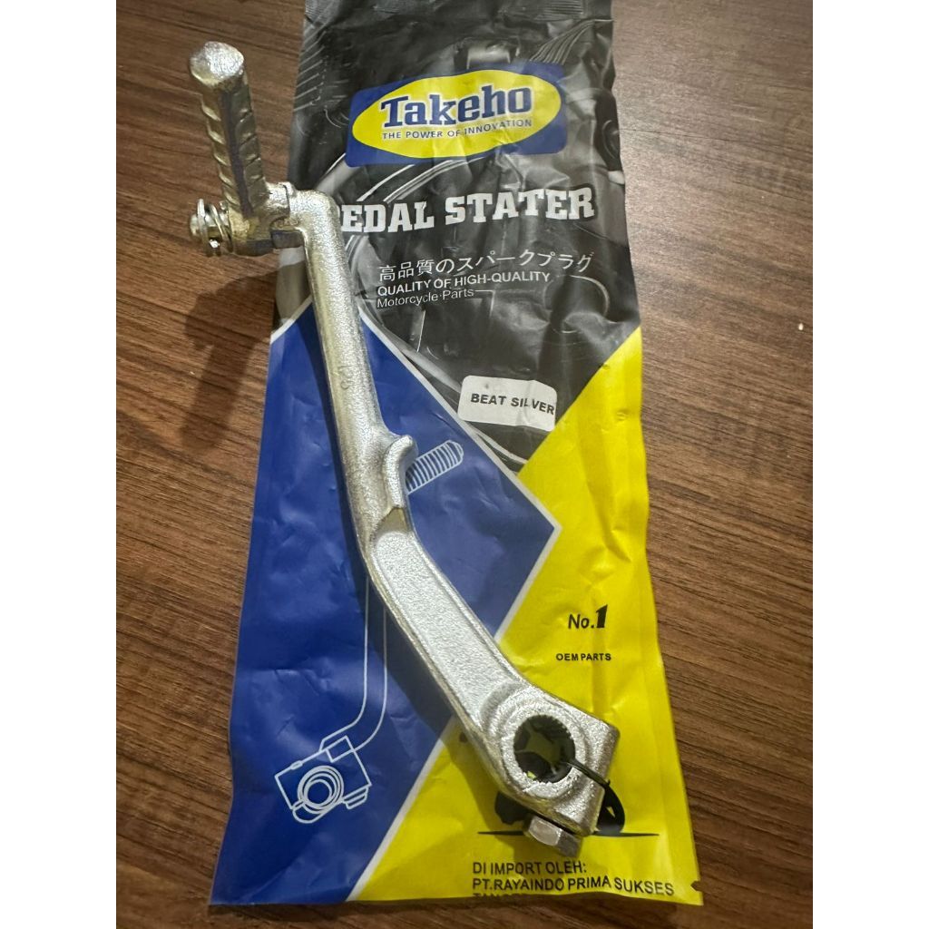 (TAKEHO) Pedal Stater Beat / Vario Karbu Silver Motor