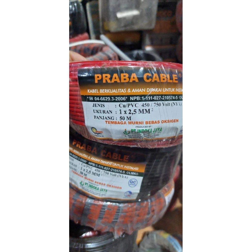 kabel NYA praba 2.5 50meter