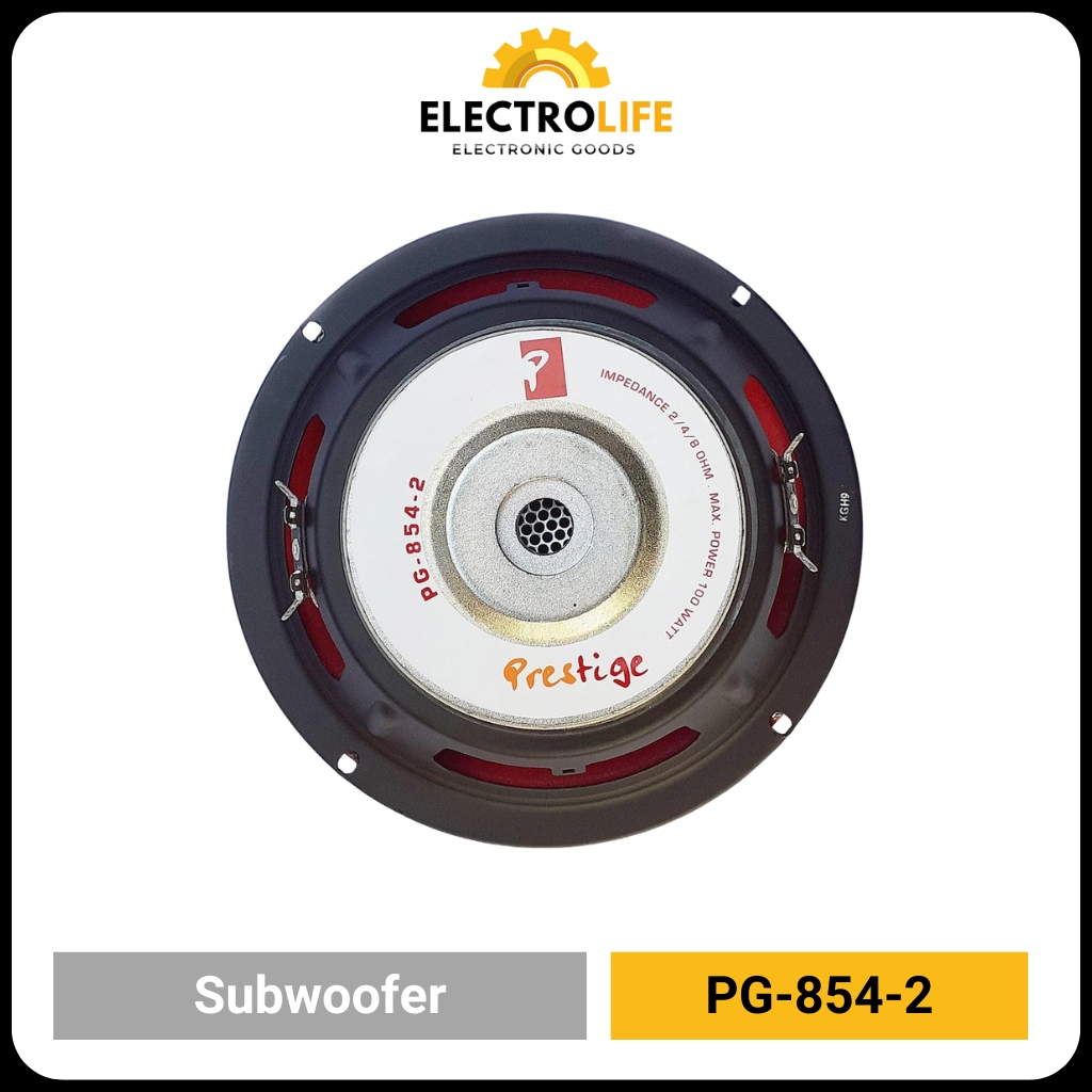 Prestige PG-854-2 Double Coil Speaker Subwoofer 8 inch