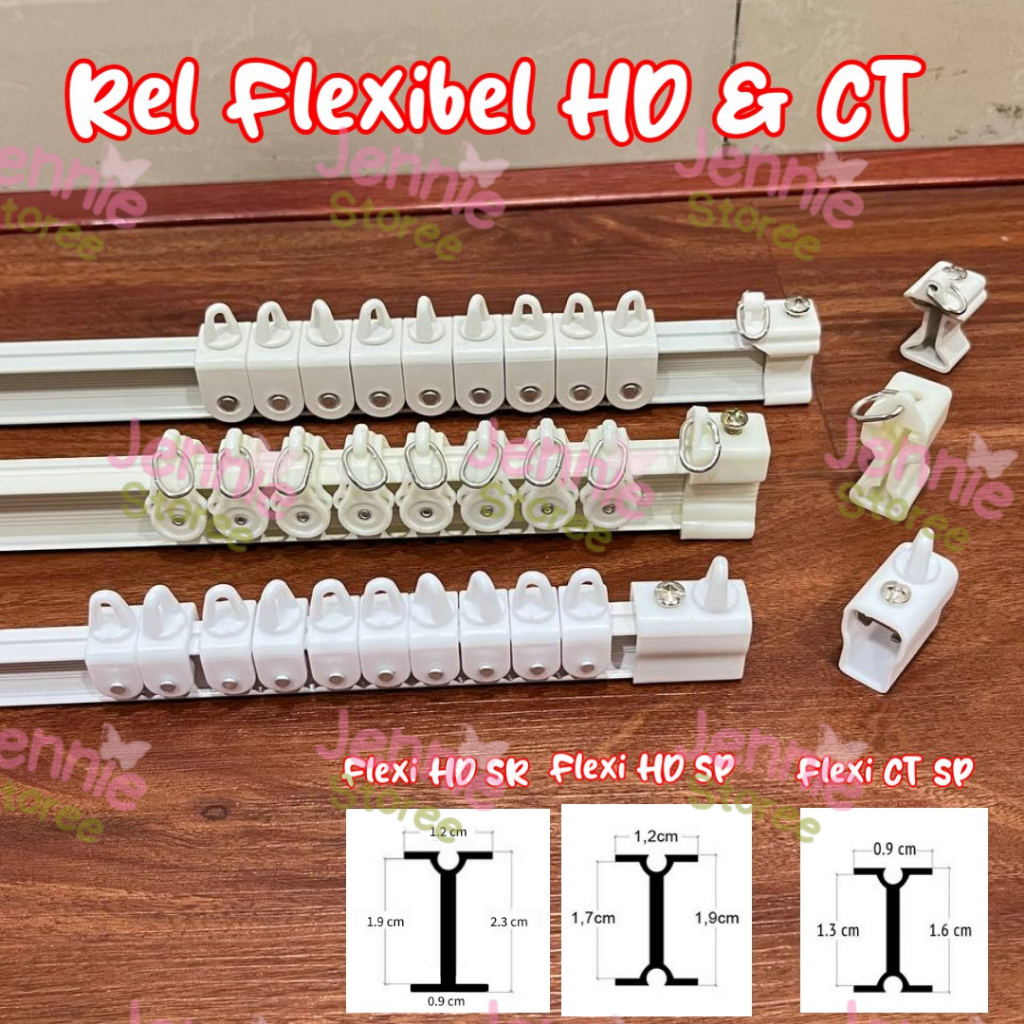 Rel fleksible / Rel Gorden Lengkung / Rel Vitrase Flexibel / Tiang Gorden Flexibel