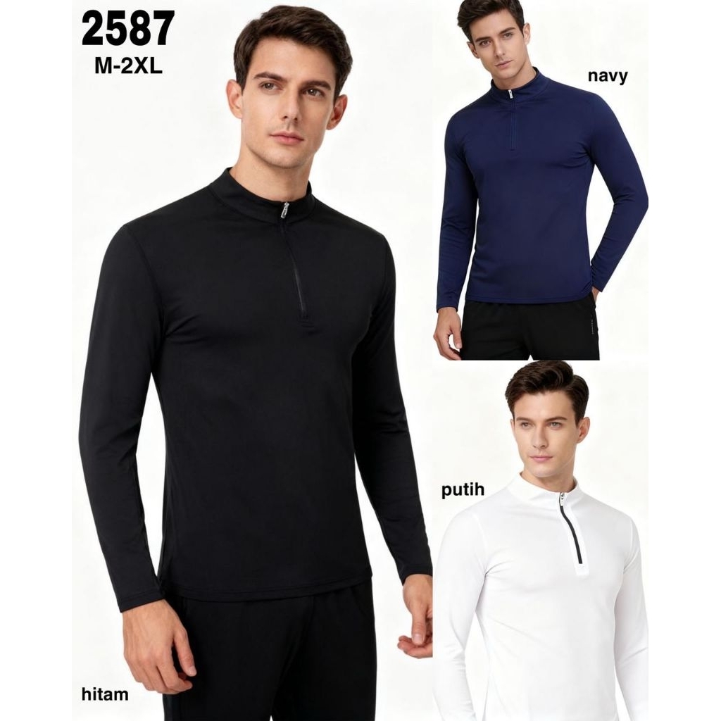 Kaos Sport Lengan Panjang Pria 2587
