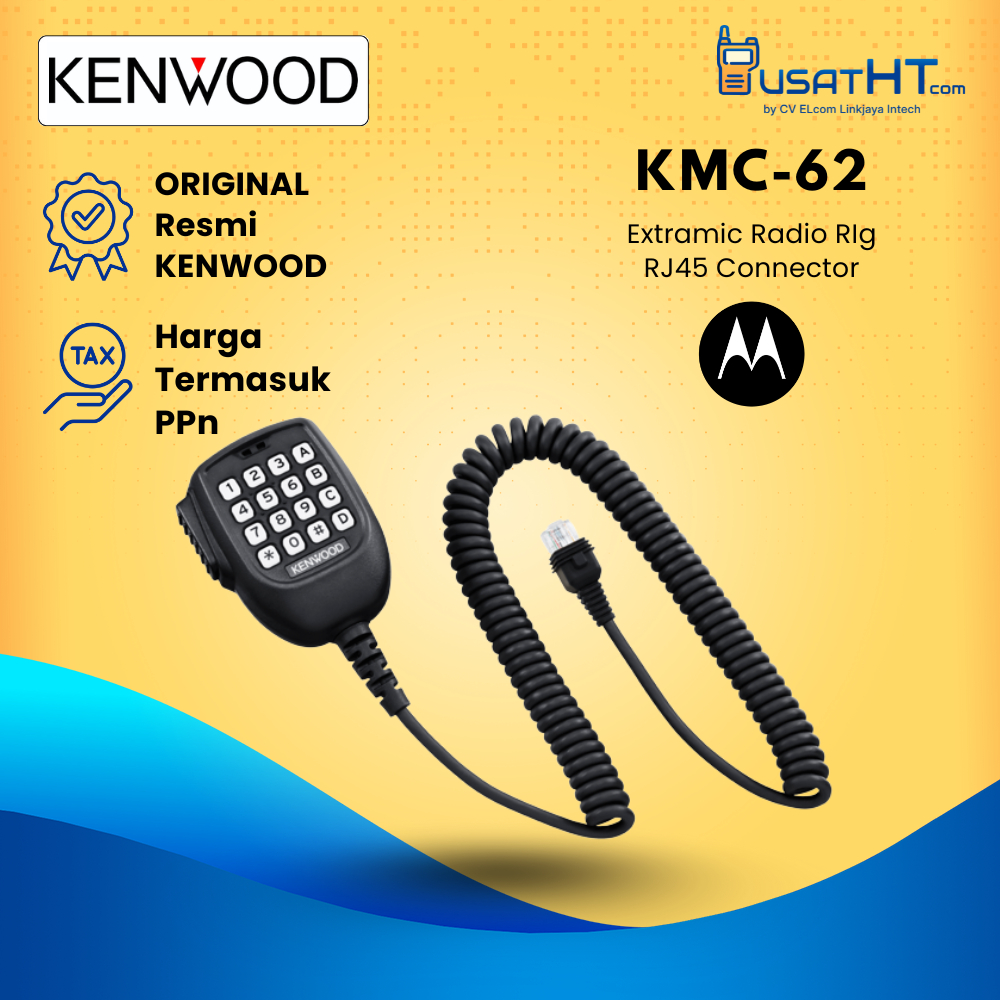Extramic Radio Rig Kenwood KMC-62 (Ex KMC-32) for TM-281A Dan Model Yang Sesuai Dengan Connector RJ4