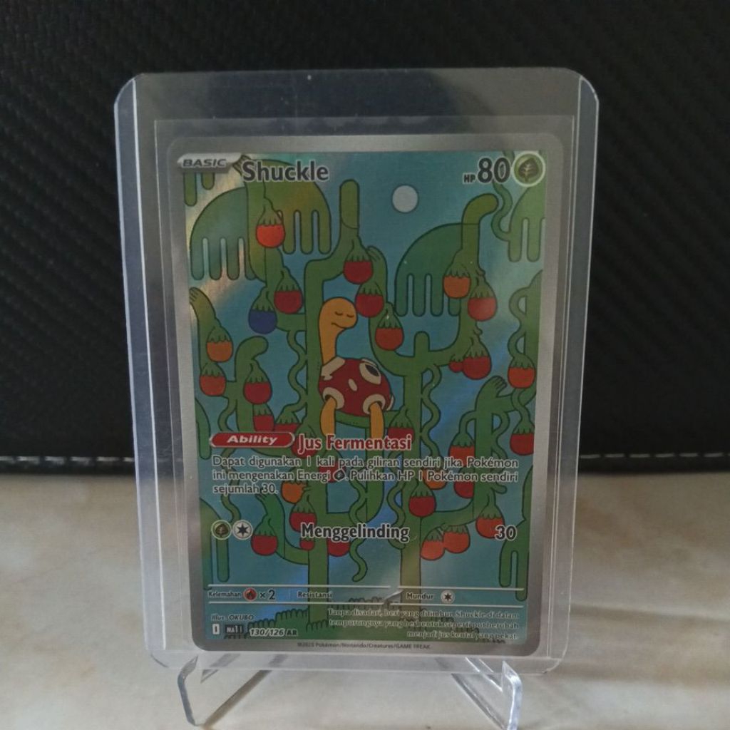 kartu pokemon ma1 Shuckle no 130/126 AR