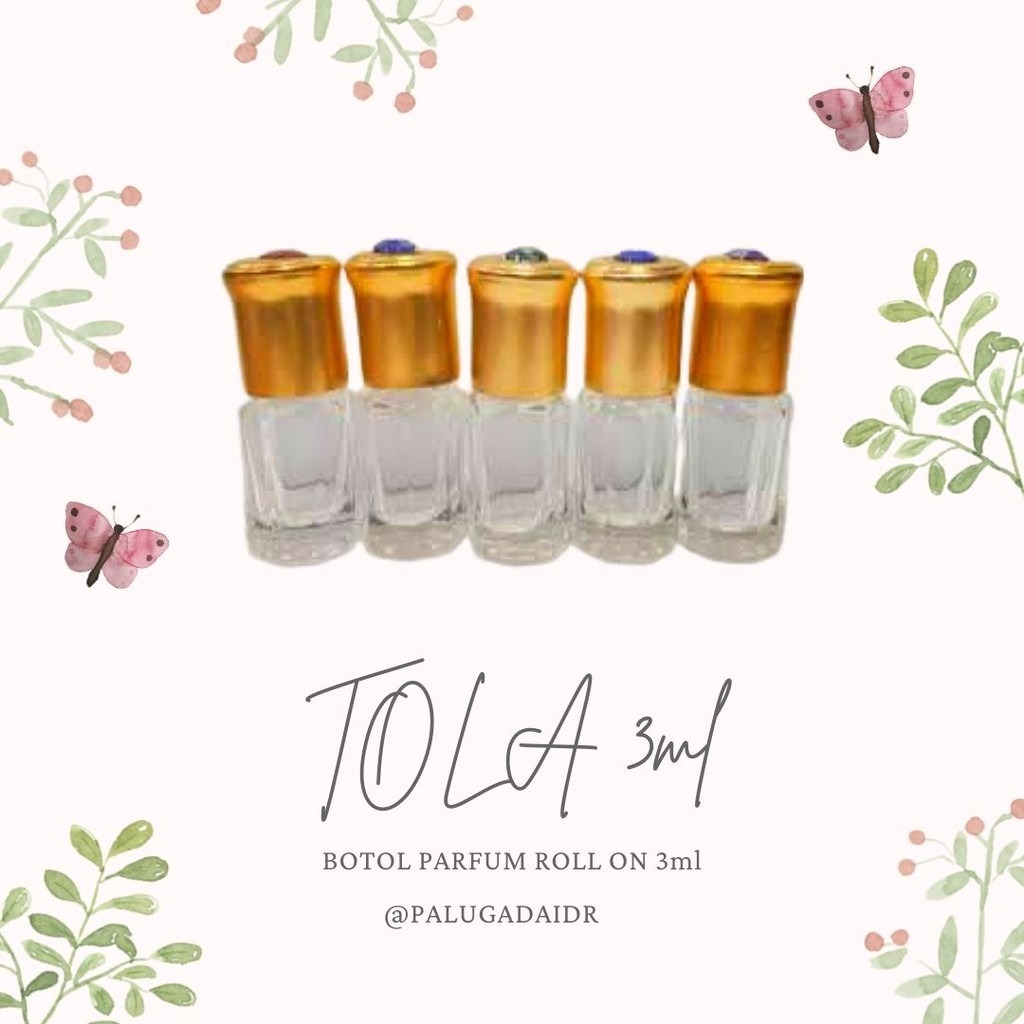 BOTOL ROLL ON TOLA 3ML | BOTOL PARFUM PER-DUS 960PCS