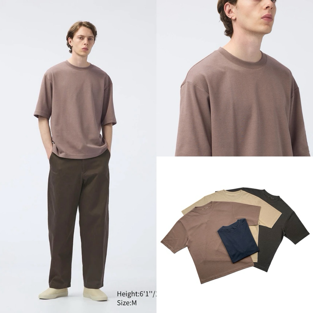 UNIQLO AIRISM COTTON OVERSIZED TEE
