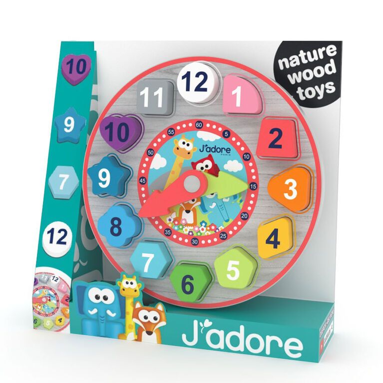 Jadore - Mainan Kayu Clock Sorter Color