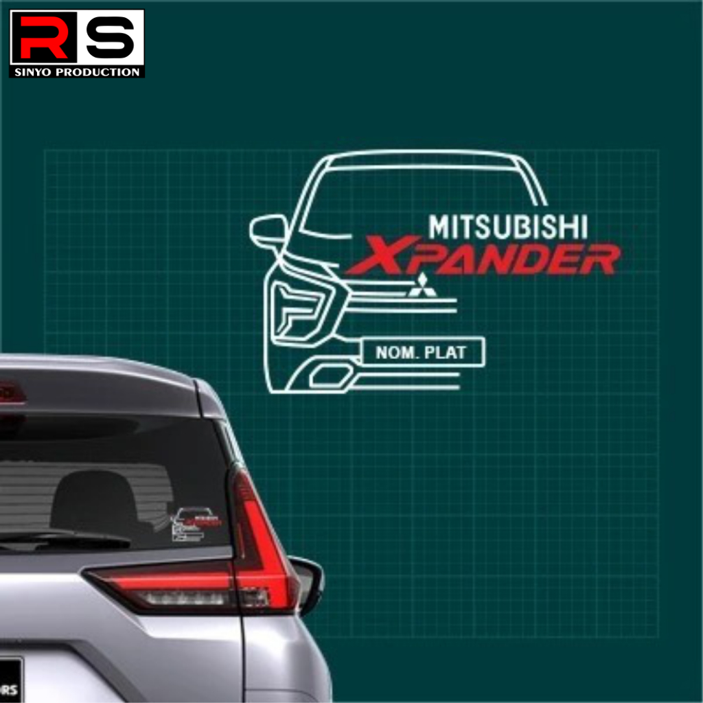 Sticker Mobil Misubishi Xpander, Sticker Xpander, Custom Car Sticker