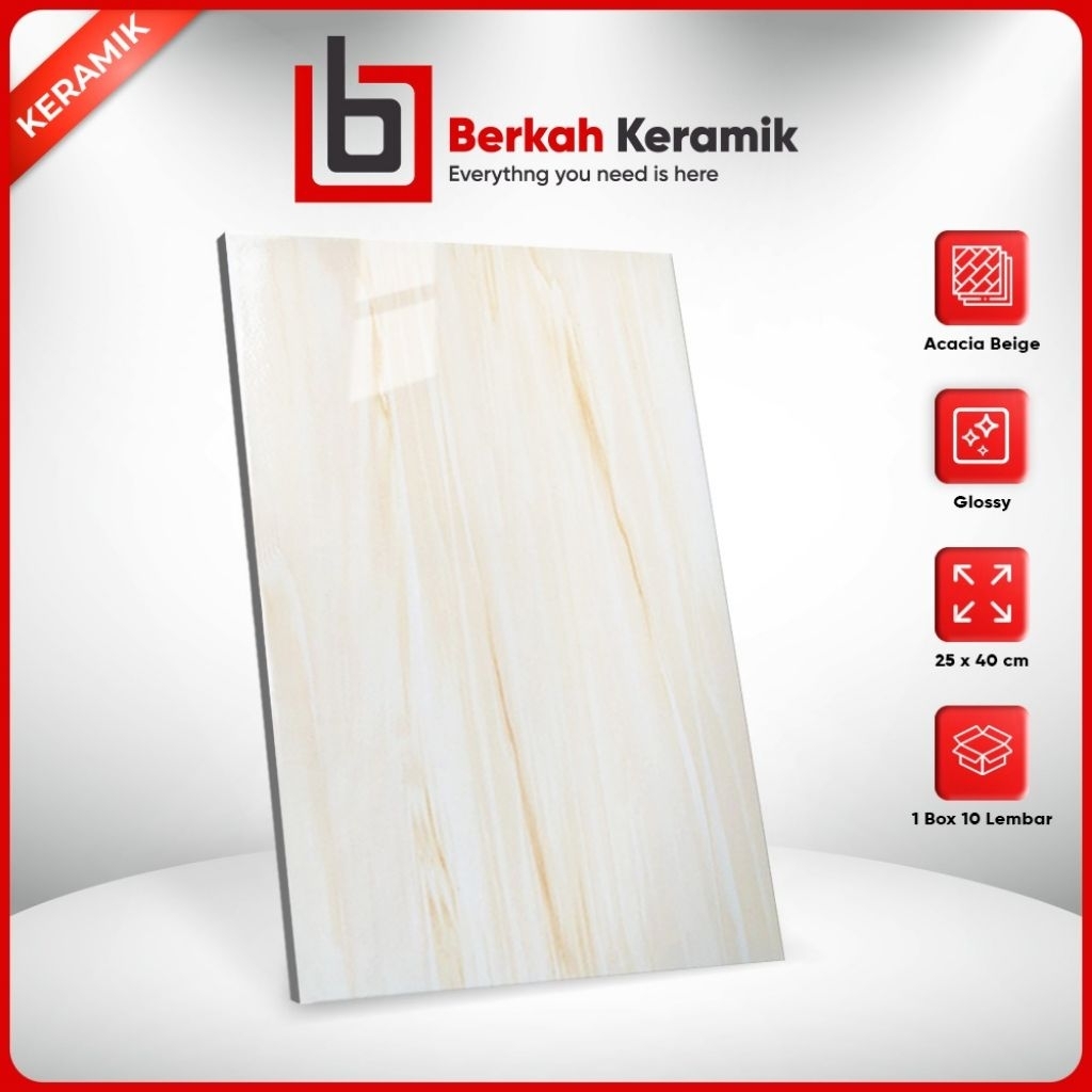 Keramik Dinding 25x40 Acacia Beige