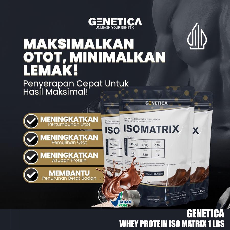 Genetica Isomatrix Whey Protein Isolate 1 Lbs | Suplemen Otot