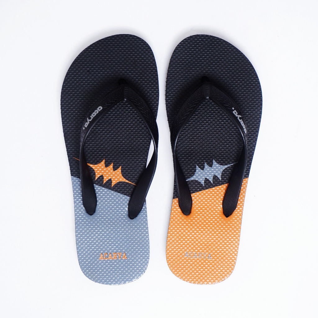 Sandal Jepit Distro Pria Casual Cowok Karet Phylon Grey