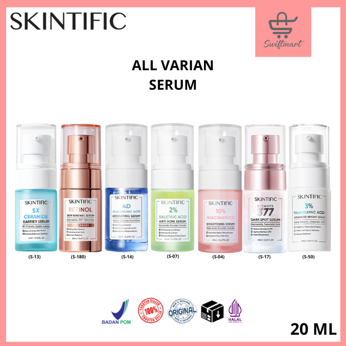 SKINTIFIC Face Serum All Varian Serum Wajah 20ml