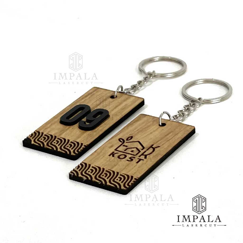 Jaydening Gantungan Kunci Kayu Hotel / Guest House / Kost / Penginapan / Ganci / Ganci Loker /