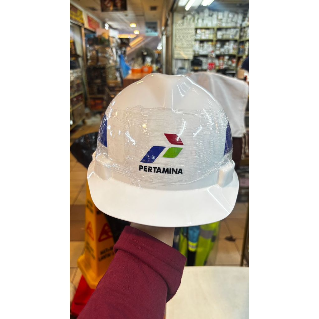 Helm MSA Vgard Visitor Helm Safety Pertamina Inner Fastrack V-Gard Original