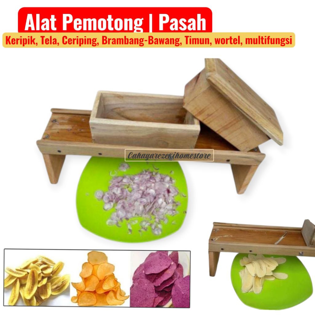 parut | Pasah Bawang / Pasah Keripik / Alat Pemotong Keripik Tela Ceripik Sale Pisang Serbaguna | PE