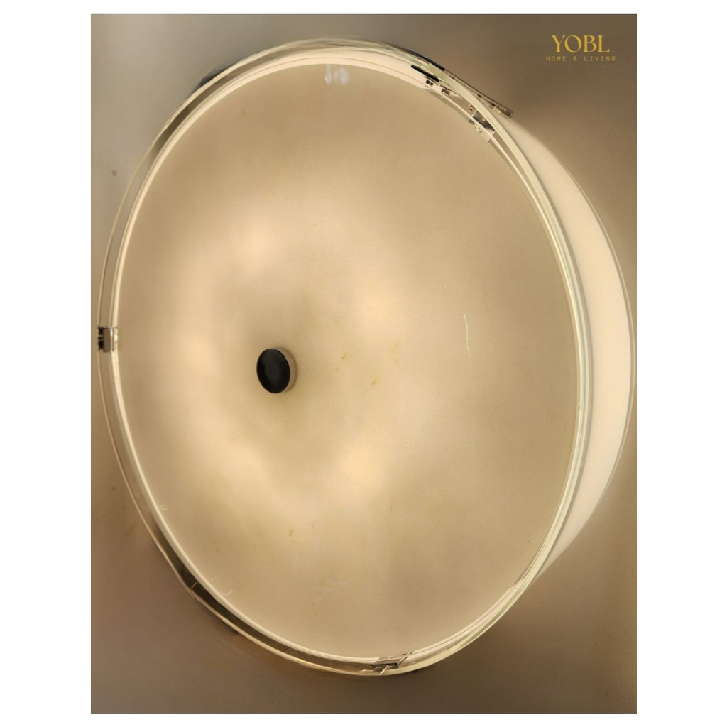Lampu Hias Plafon Bulat Putih Klasik D50cm