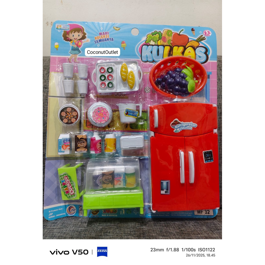 MAINAN KULKAS SET BESAR. MINIATUR KULKAS. MAINAN KULKAS