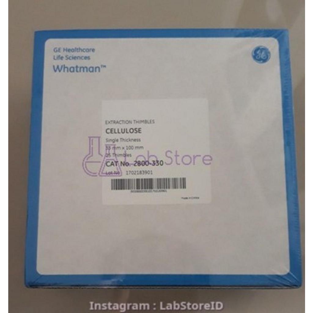 Cellulose Extraction Thimble ST 33x100mm | Cytiva's Whatman 2800-330