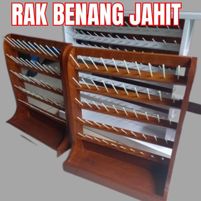 (TERMURAH) Rak BENANG jahit / rak benang jahit atau tempat benang jahit isi 50 benang