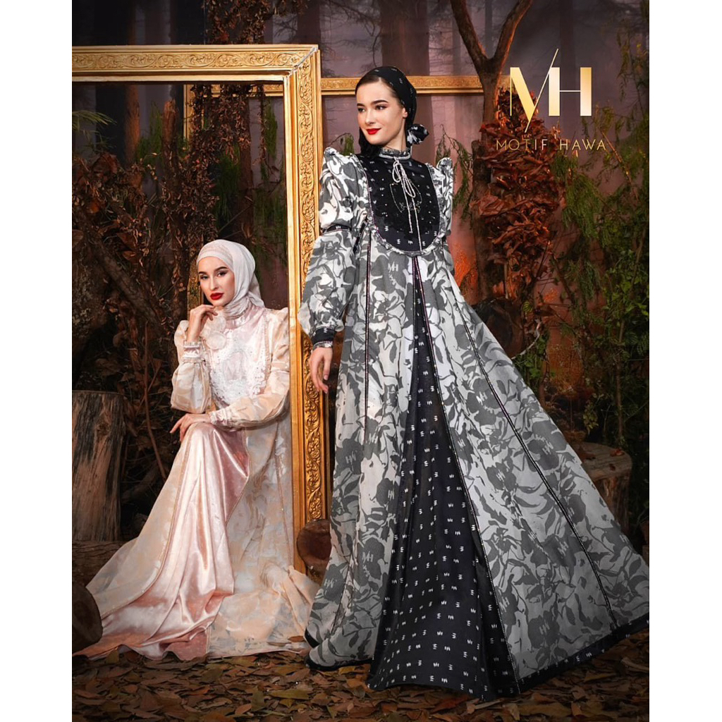 MOTIFHAWA AYANA SERIES /GAUN MEWAH WANITA MUSLIMAH PREMIUM ORIGINAL MOTIF HAWA