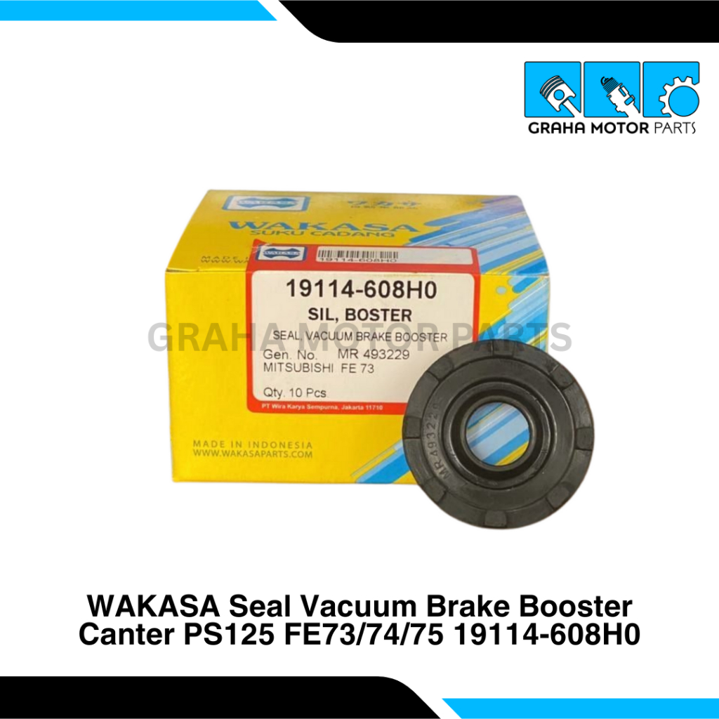 WAKASA Seal Vacuum Brake Booster Canter / Sil Boster Rem Canter PS125 Original Wakasa 19114-608H0
