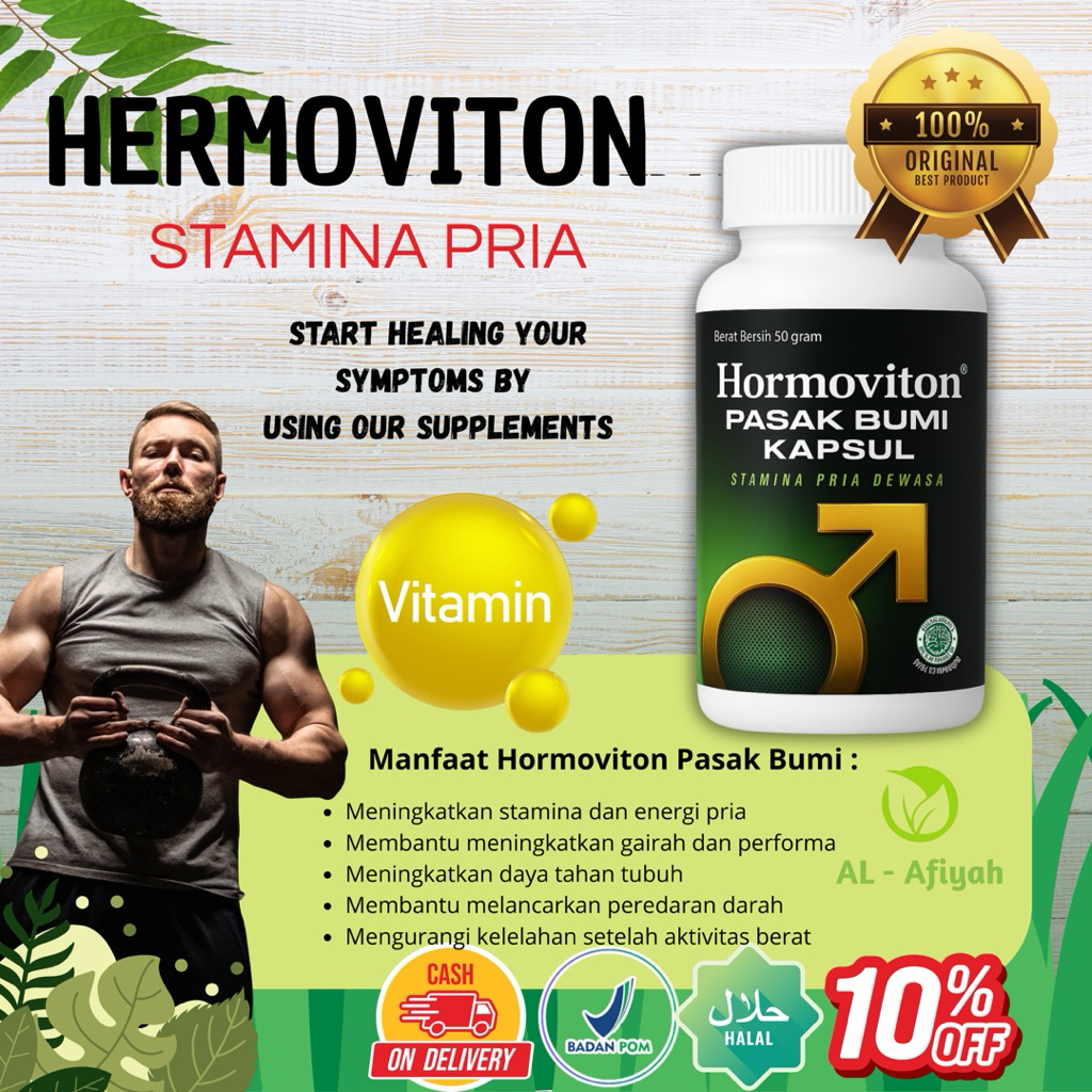 Hormoviton Pasak Bumi penambah stamina Multivitamin dan Suplemen BPOM HALAL