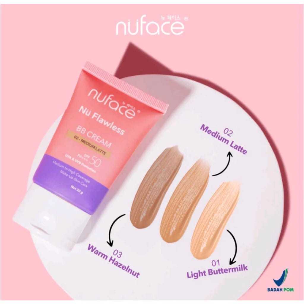 NUFACE NU FLAWLESS BB CREAM SPF50-NUFACE BB CREAM-30g-NUFACE