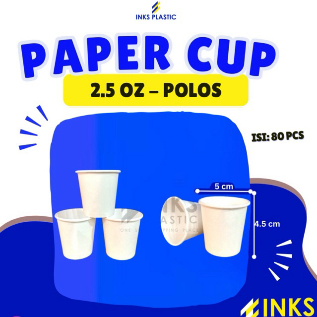 PAPER CUP 2,5 OZ GELAS KERTAS 2.5 OZ PAPER CUP MINI GELAS TESTER