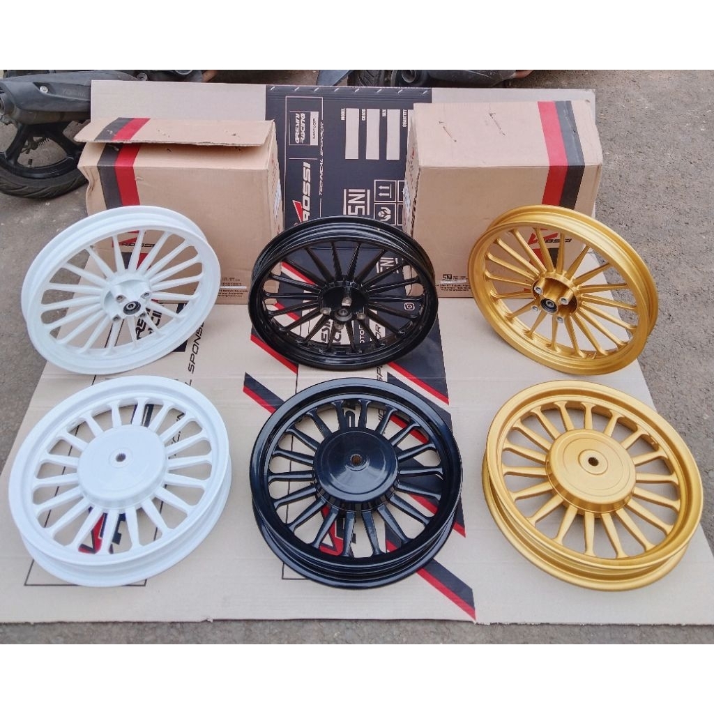 VELG RACING V ROSSI VENOM GALAXY 2 PALANG 18 PNP MIO SMILE MIO SOUL MIO SPORTY FINO KARBU XRIDE KARB