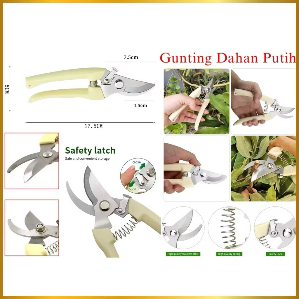 (GROSIRAN) Gunting Dahan Ranting Bunga Tanaman Gunting Alat Berkebun Potong Tanaman Pruning Shears
