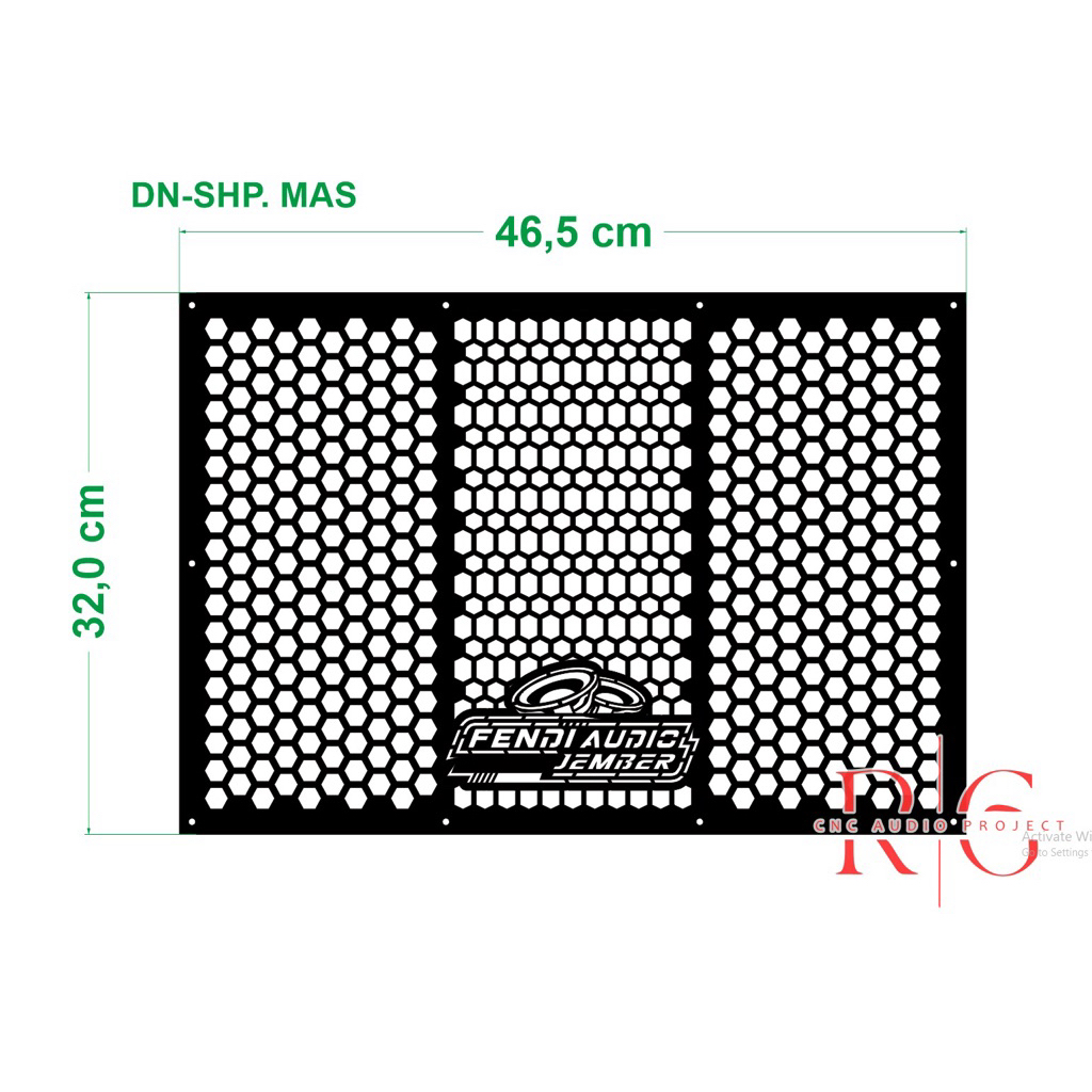 Grill speaker Custom,gratis desain, sudah finishing,free desain