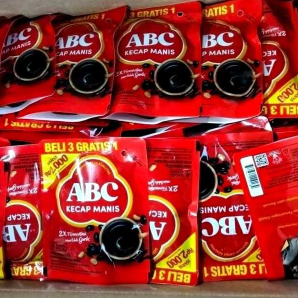 1KARTON (60PCS) KECAP ABC 62GRAM KEMASAN 2000 / KECAP ABC SACHET KEMASAN 2000 KARTONAN ISI 60 PCS
