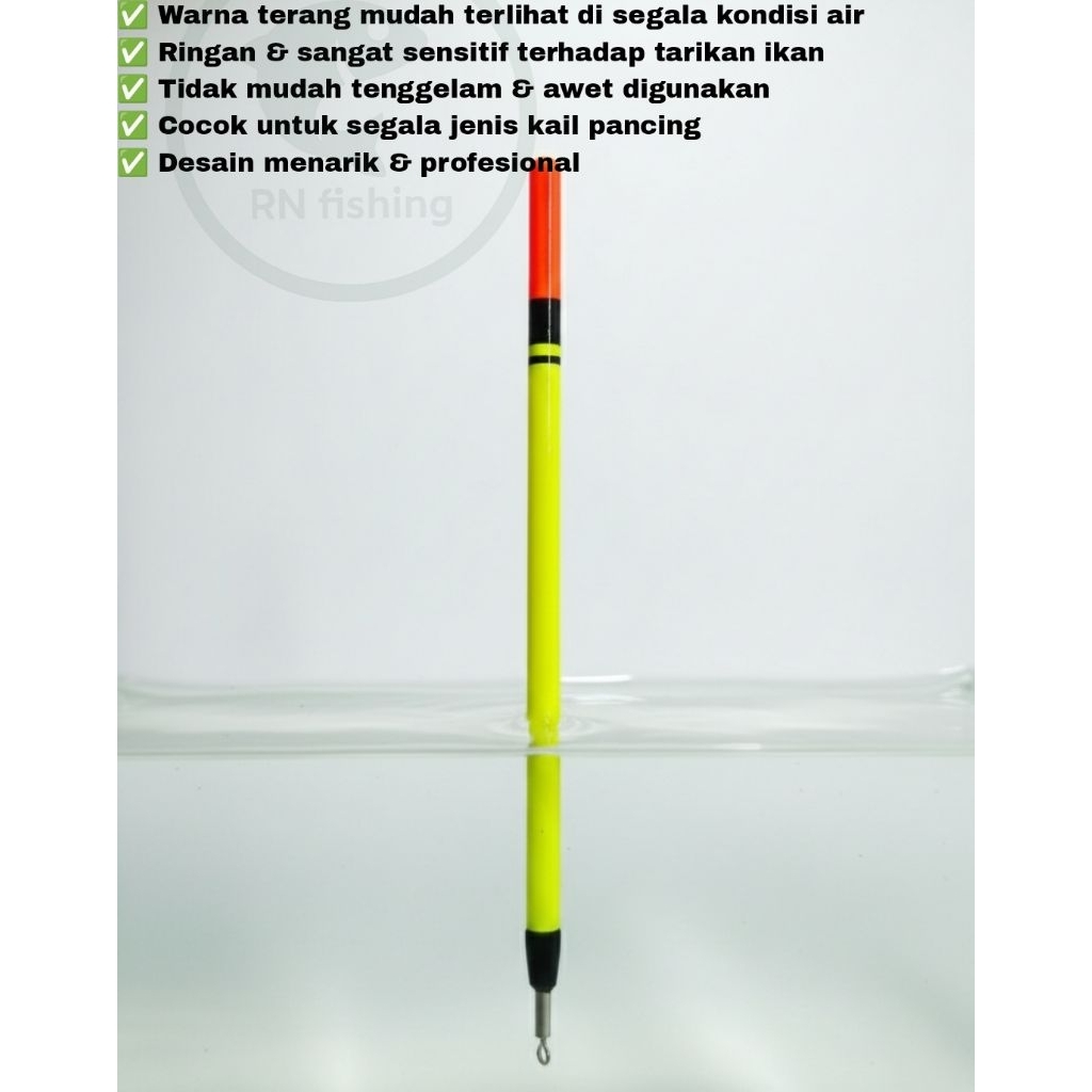 pelampung pancing pipet selang kecil