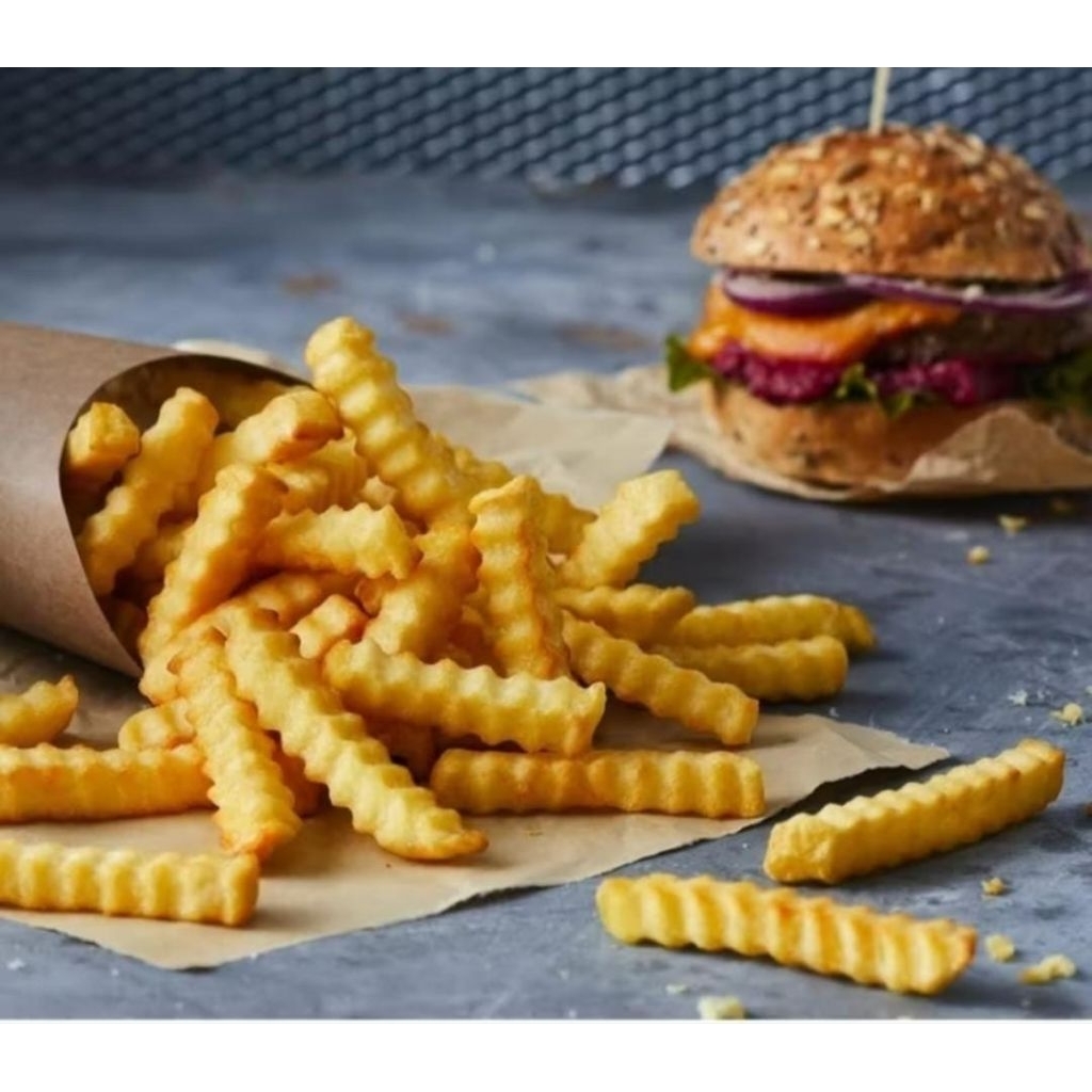 Mc Cain kentang Crinkle 1kg | kentang crinkle | french fries | kentang goreng | kentang frozen kiloa