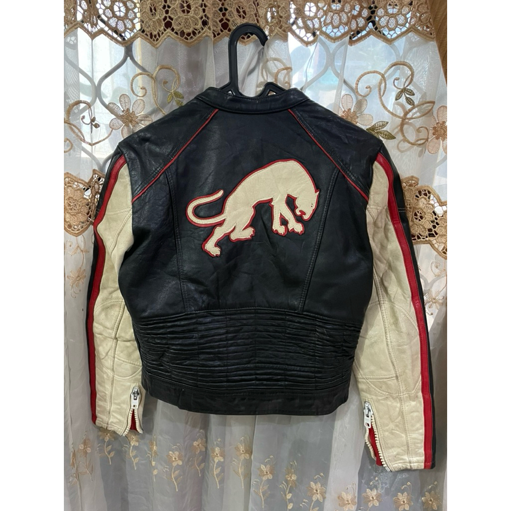 Leather Jacket Racing Vintage “Furygan” Branded Original