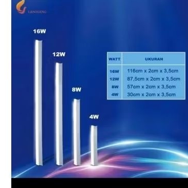 lampu t5 led langgeng set 16 Watt 120cm/langgeng lampu t5 led set 16 Watt 120cm