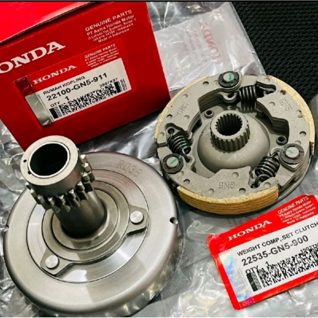 Lonceng rumah kopling GN5+kampas ganda assy GN5 Supra fit lama supra x lama