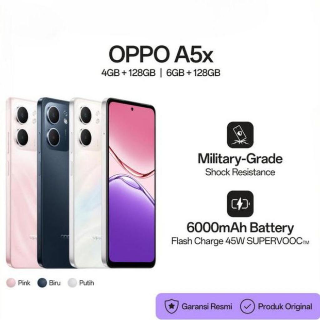 Oppo A5X RAM 6GB | 128GB Garansi Resmi Oppo Indonesia