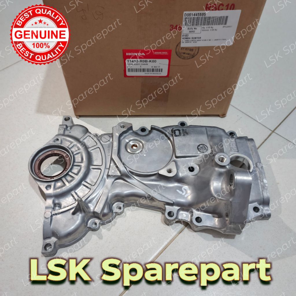 Tutup Cover Rantai Timing Pompa Oli Mesin Honda Mobilio Brio BRV Original