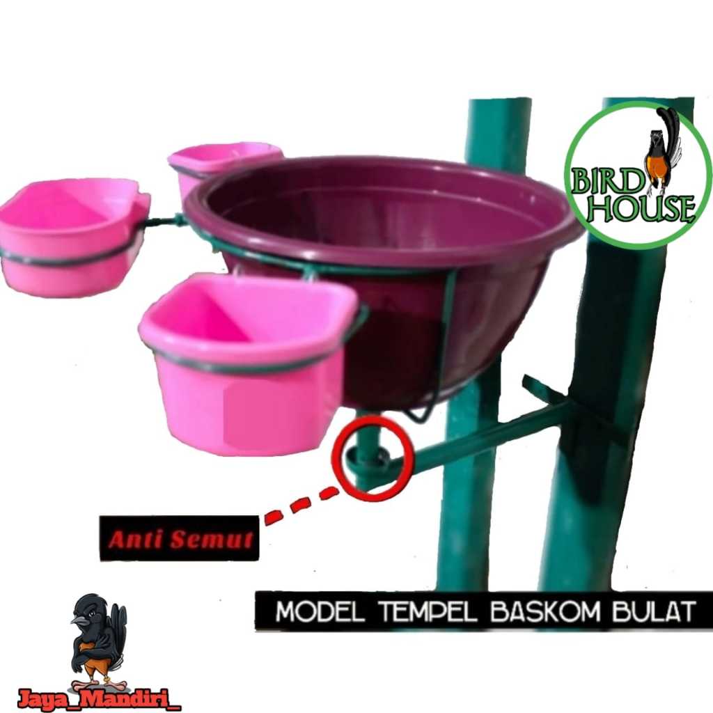 TEMPAT PAKAN TERNAK MURAI TEMPEL BULAT