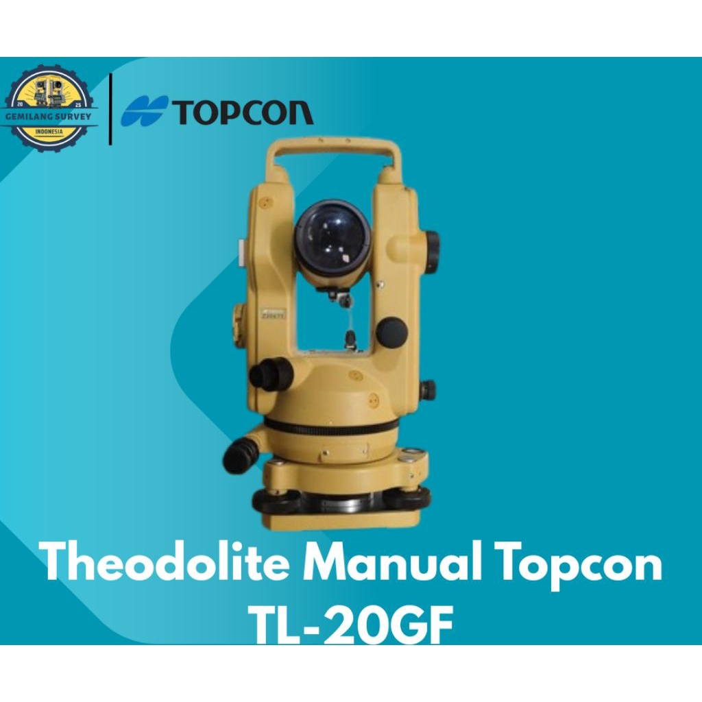 Theodolite Manual Topcon TL-20GF Bekas Second