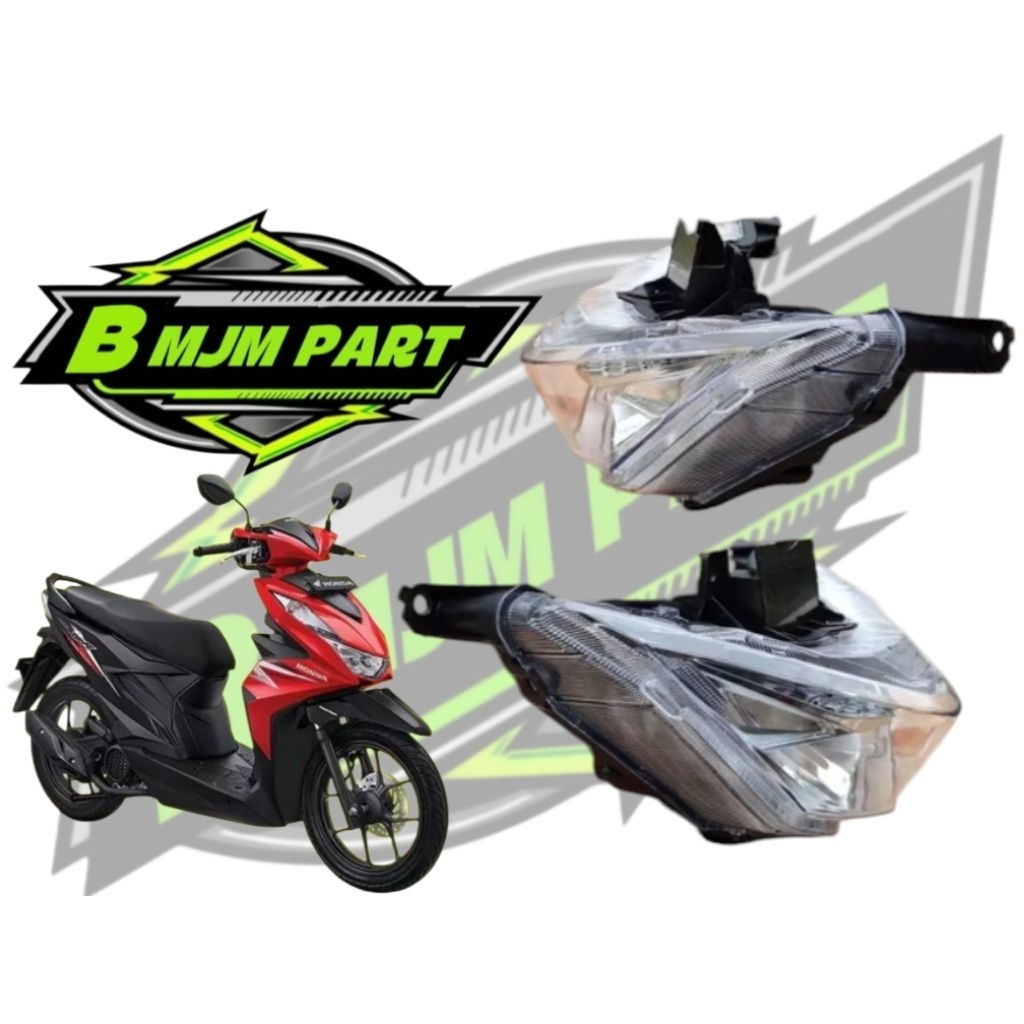 Reflektor lampu depan Assy Honda beat deluxe beat street new 2022/2023 beat LED